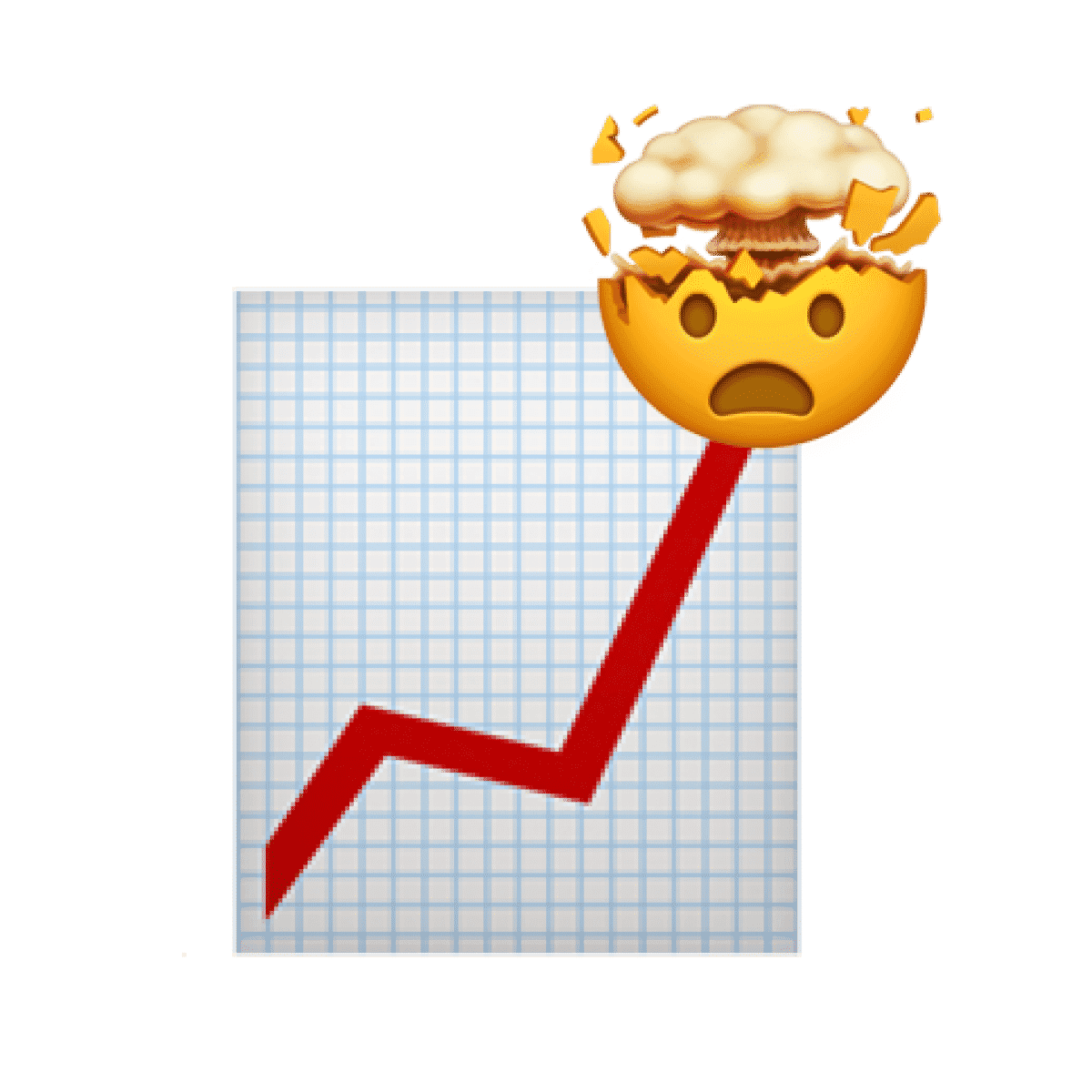 Numbers go up; head explodes. The end.