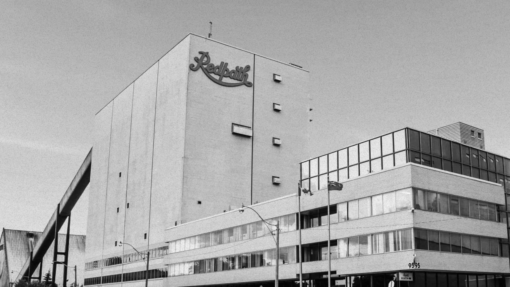 Redpath Sugar factory in Ontario, looking, admittedly, a bit ominous in black and white
