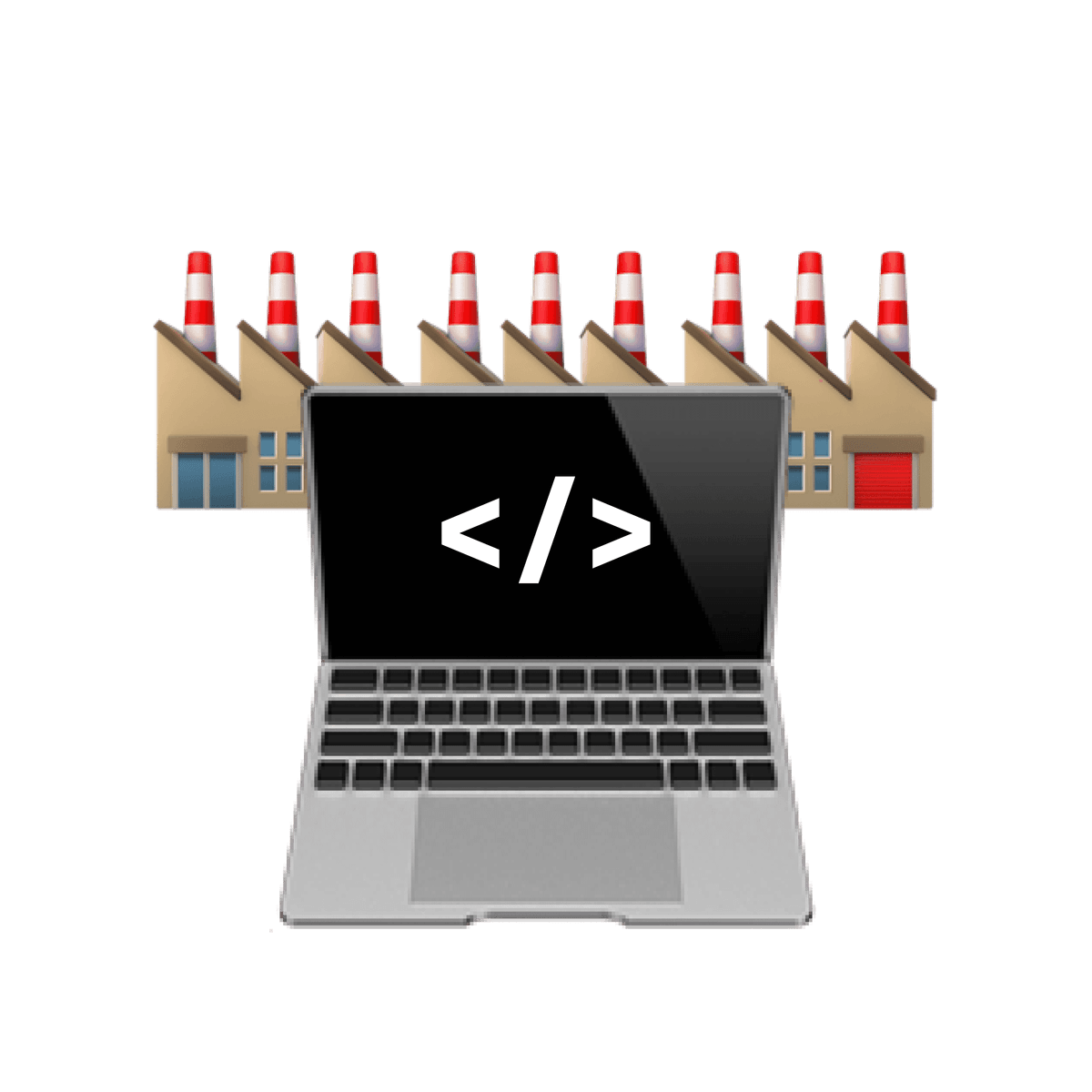 3 factories behind a laptop——<the end />?